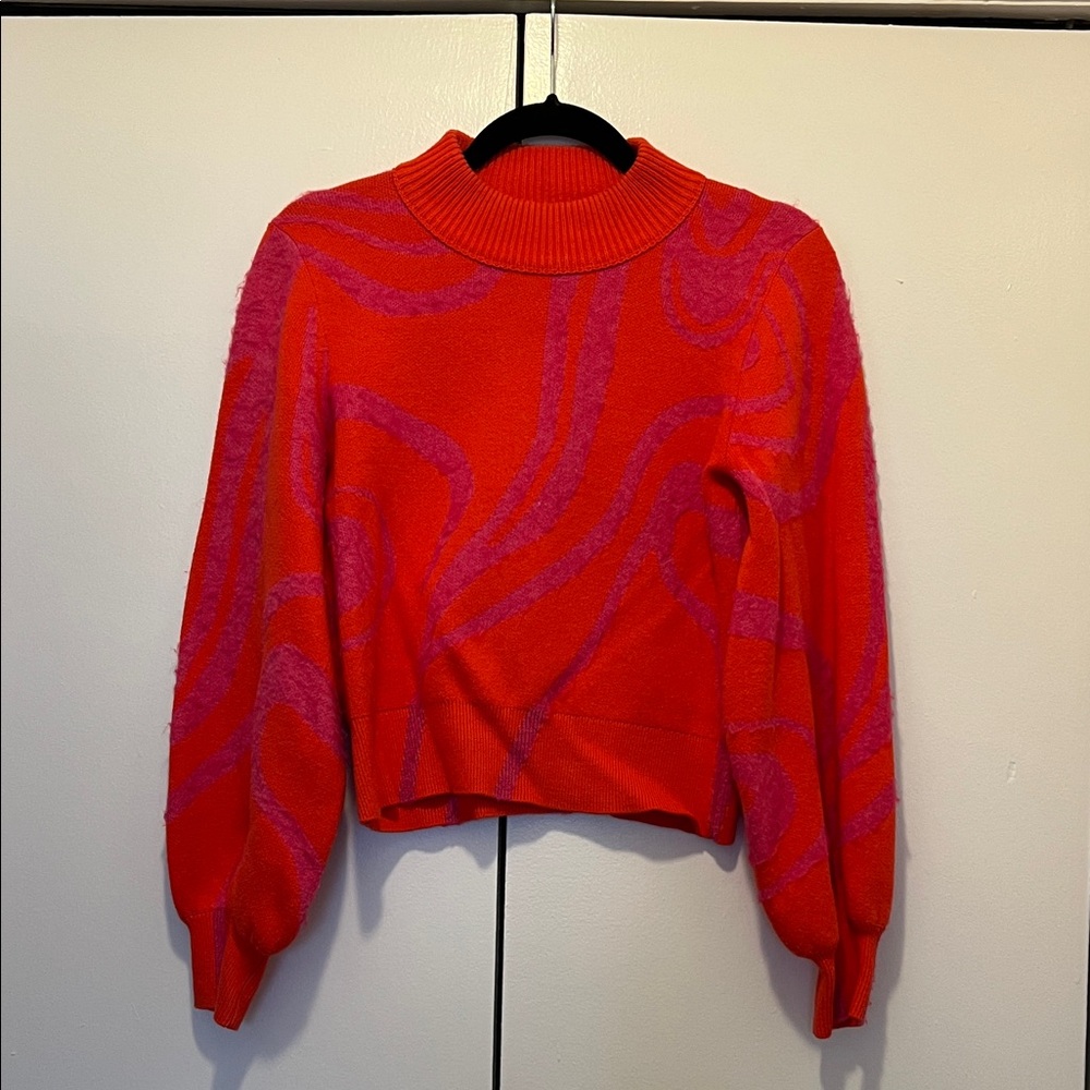 Beautiful Red and Pink Sweater